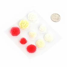 Розочки клеевые набор 15мм,20мм,21мм арт.MG RF (9шт)