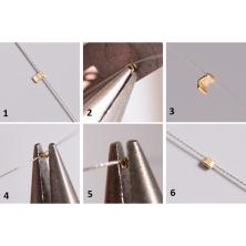 Кримп 2,5/1,5мм арт.SF-7300 золото