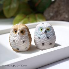 Миниатюра полистоун "Сова" 26*30мм арт.SF-8049