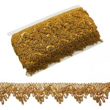 Тесьма металлизированная 36-43мм с пайетками арт.4783