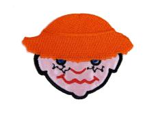 Термоаппликация "Лицо в оранжевой шляпе" 60*80мм арт.AF-13T47