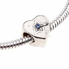 Бусины металл для "Pandora" 10*10мм со стразами арт.772193