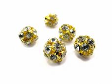 Бусины металл  14мм со стразами арт.C-4