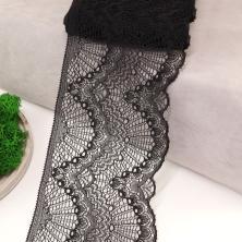 Кружево стрейч 100мм арт.TBY 30239/N 170-черный