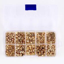 Набор бусин акрил 12,5*6,5см арт.9472571 (500шт) ассорти