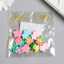 Набор кабошонов фигурок "Цветы" арт.9236114 ассорти (10шт)