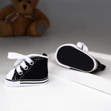 Кеды для кукол 50*30мм арт.ИВ-590 черный/белый
