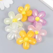 Кабошон "Цветок" 40*40мм арт.9242652 ассорти (светится в темноте)