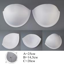 Чашечки овальные с косточкой с PUSH-UP арт.ФУ-11912 белый