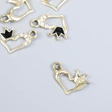 Подвеска "Сердце" 15*18мм арт.9369479 золото