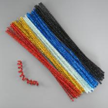 Проволока шенил металлик 0,6*30см (50шт) ассорти