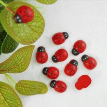 Декоративный элемент "Божьи коровки" дерево 1,4*1,9см арт.SF-2180