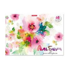 Альбом для акварели 28*20см "Цветы" арт.9509029 (10л)