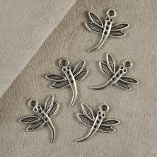 Подвеска "Стрекоза" 20*17мм арт.301-784 серебро