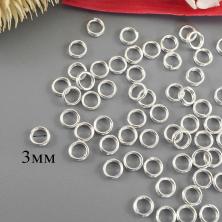 Кольцо соединительное двойное 3,0*0,6мм арт.ФУ-11661 (200шт)