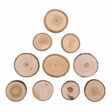 Набор срезов из разных пород дерева 3,5см арт.СРЕЗ-05 (10шт)