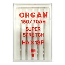 Иглы супер стрейч №65/9 HA*1SP ORGAN (5игл)