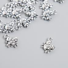 Подвеска "Крабик" 12*10мм арт.9241856 серебро