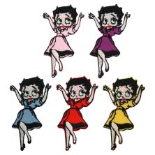 Термоаппликация "Beatty Boop" 68*37мм арт.4010/15 ассорти