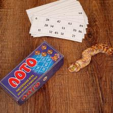 Игра настольная "Лото" в коробке 18*17см арт.3889450 (фишки-картон)