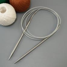Спицы круговые на шнуре 120см металл арт.ФУ-9246