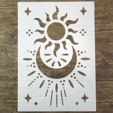 Трафарет "Луна, солнце" 30*21см ИВ-1108