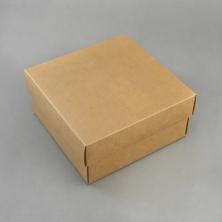Коробка крафт с крышкой 13*13*6см арт.SF-7113