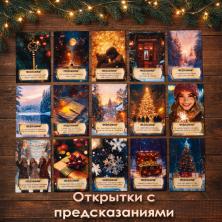 Открытки новогодние с предсказаниями 6,3*9,3см ИВ-1333 (9шт)