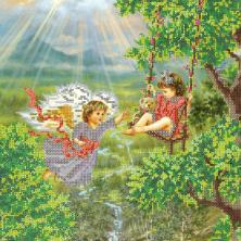 Рисунок на худ. холсте бисером Абрис Арт "В утренних лучах" 30*30см арт.AC-123