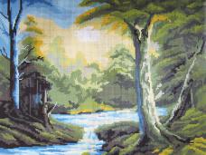 2005 "Изумрудный лес" Набор для вышивания мулине 33*48см