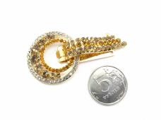 Застежка шубная со стразами арт.ФУ-2327