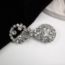 Застежка 55*25мм со стразами арт.1039