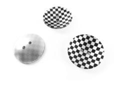 Пуговица арт.А-3 18мм черный/серебро