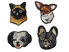 Термоаппликация "Собаки и кот" арт.6642/AL-138 ассорти