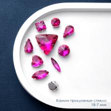 Камни пришивные стекло в металле "Ассорти" арт.АЯ-0147 (50шт)