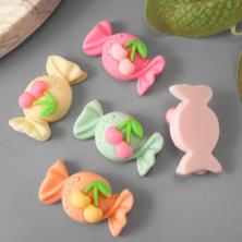 Декор "Конфетка" пластик 26*15мм арт.SF-8059 ассорти