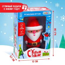 Игрушка музыкальная «Дедушка Мороз» 15*5см арт.9460761 (работает от батареек)