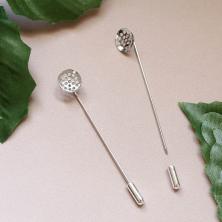 Основа для брошь-иглы 6,9см арт.FMK-A01 никель