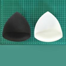 Чашечки треугольник с PUSH-UP арт.A-438 р.90  белый/черный