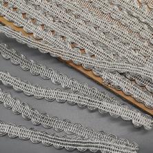 Тесьма металлизированная  9мм серебро