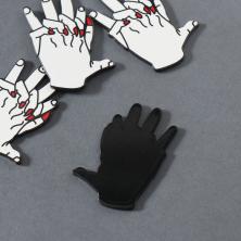 Подвеска акрил "Объятие рук" 47*33мм арт.10715364