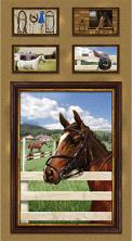 Ткань для пэчворка 60*110см Peppy World of Horses Panel арт.4524