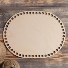 Донце для вязаной сумки дерево "Овал" 28*21см арт.4882483