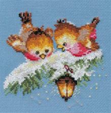 Набор для вышивания мулине "Алиса" "На огонек" 14*13см арт.0-102