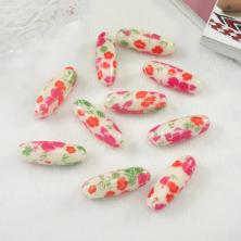 Бусины акрил 10*30мм арт.PPB-06 летние мечты-14 (10шт)