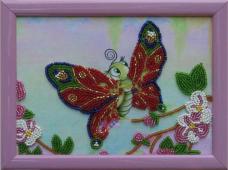 920 "Бабочка" Рисунок на ткани "Butterfly" 17*12см