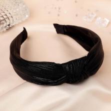 Ободок пластик/текстиль 30мм "Престиж" арт.5144531 черный