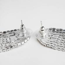 Серьги "Лед" 20*110мм арт.5555180 серебро