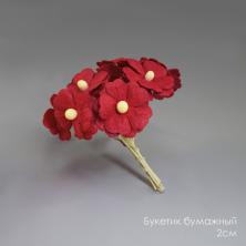 Букетик бумажный 2см арт.16-577 красный