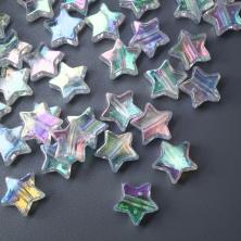 Бусины акрил 10*4мм "Звездочка" арт.SF-3347 (200±5шт) белый